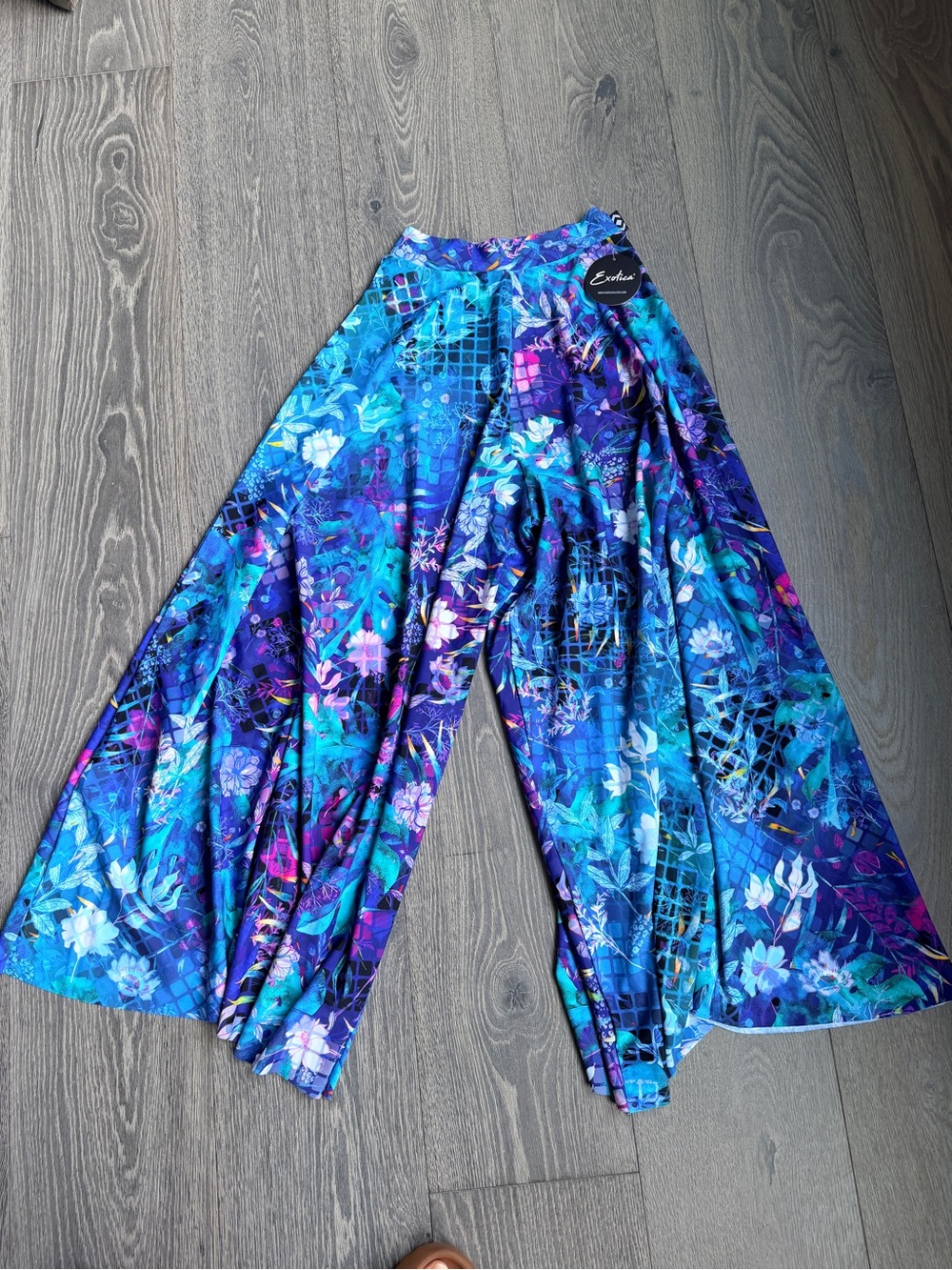 Exotica ExoticAthletica Mermaid Mafia Silky Palazzo Wide Leg Pant Size Medium